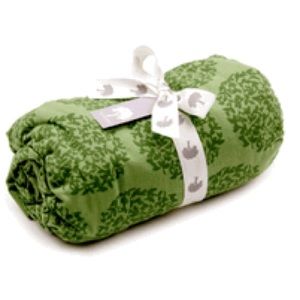 Kate Quinn Organics Green Leaf Crib Sheet